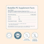 BodyBio PC - Phosphatidylcholine for Brain Health, Mental Clarity, Cognitive Function, Cellular Repair & Healthy Aging, Phospholipid Complex Supplement for Gentle Daily Detox