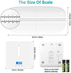Digital Pet Scale, Baby Scale, with 3 Weighing Modes(kg/oz/lb), Max 220 lbs, Capacity with Precision up to 0.02lbs, White, Suitable for Infant, Puppies, Mom