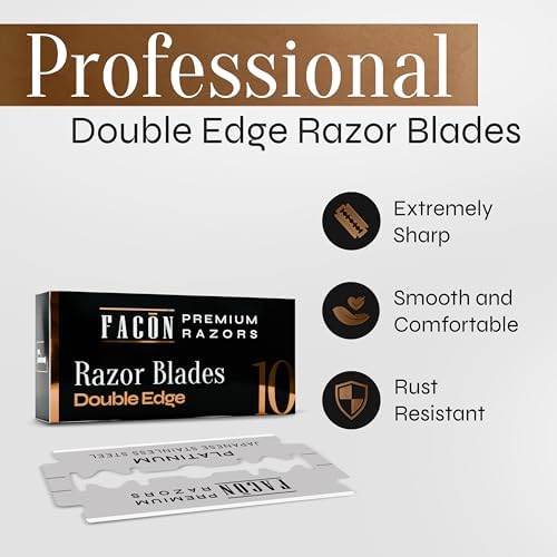 Facón Double Edge Safety Razor + 100 Double Edge Razor Blades