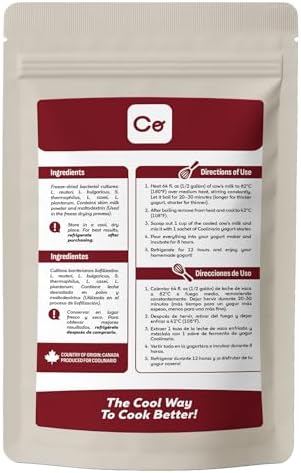Coolinario L Reuteri Yogurt Starter (10-Pack, 1.5g Sachets) Yogurt Starter Culture with Lactobacillus Reuteri Probiotics | Creamy & Delicious | Non-GMO, No Preservatives, Gluten Free