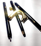 Wolf Head Brass Handle Walking Stick Design Vintage Walking Stick in Chrome Finish Black & Golden