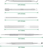 6-Pack Ingrown Toenail File and Lifters, Professional Surgical Stainless Steel Ingrown Toenail Removal Tool Kit, Manicure Treatment Pedicure Tools for Feet Under Nail Cleaner Correction Polish Pain