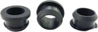 Silicone Rubber Snap-on Grommet Hole Plugs Black 4.5mm-50.6mm End Caps Bung Wire Cable Protect Bush (Size : 9mm(Bore 6.2mm) 10pcs)