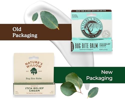 Nature’s Willow Bug Bite Balm, Natural Insect Bite Pain & Itch Relief, 0.5 oz