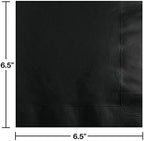 Creative Converting Party Tableware 2-Ply Luncheon Napkin, Party Supplies, One Size, Black Velvet, 50