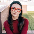 2SeeLife Premium Cat Eye TR-90 Reading Glasses for Women – Narrow–Medium Fit, Sturdy Frame, Spring Hinges, Stylish Readers, Red, +1.00