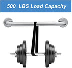 Handicap Grab Bars, 2 Pack 18 Inch Shower Grab Bar for Seniors, 304 Stainless Steel ADA Grab Bars for Bathtubs and Showers, Toilet, Safety Shower Handles for Elderly, Disabled, Injury (Brushed Nickel)