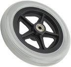 Ejoyous 7 inch Replacement Front Wheels for Wheelchair, Rubber Wheelchair Spare Wheels Front Castor Wheels Disabled Anti Slip Front Caster for Many Standard Wheelchairs Walkers, Ejoyous4x5mha6upz