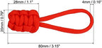 PATIKIL Zipper Pulls Replacement, 6 Pack Extension Cord Handle Fix Pull Tab Extender Fixer Slider Head Repair Kit for Luggage Backpack Jacket, Red