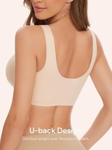 Seamless Front Close Bras for Women Post Surgery Full Coverage Moisture Wicking Comfort Supportive Convenient Bralettes