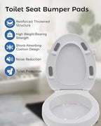 8 PCS Universal Toilet Seat Bumpers for Bidet,Toilet Lid Rubber Bumpers,Strong Adhesion Toilet Seat Spacers Bidet Buffer,Rubber Bumpers Pads Replacement for Home, Hotel, Hospital.