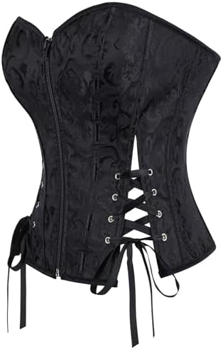 Satin Corset Tops For Women Sexy Overbust Shapewear Lingerie Plus Size Bustier Lace Up Waist Bodysuit