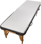 White Lash Bed Topper Memory Foam Topper for Massage Bed,73x29x2 inch Memory Foam Massage Mattress with Removable Cover, Elasticized Non-Slip,Lash Bed Topper (Not Included Bed), for Massage and Beauty