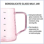 500ml Glass Measuring Cups Milk Frothing Pitcher Espresso Cup Coffee Measuring Cup with Scale Espresso Cappuccino Latte Juice Maker