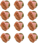 Confect Edible Rose Topper | Pretty Peach Pearl Edible Rose Toppers for Cakes, Cupcakes & Doughnuts | Perfect for Cake Decorations & Cupcake - Vegan, Dairy-Free, Palm Oil-Free - Pack of 12