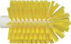 Vikan 5380-103-6 Stiff Tube Brush, Polyester, 3-7/8" x 6-1/2" OAL, Yellow