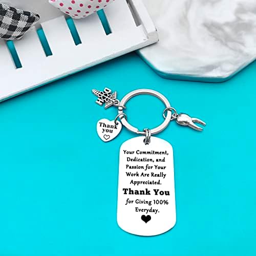 Xiahuyu Dental Hygienist Gifts Keychain Dentist Appreciation Gifts Dental Assistant Gift Dentist Nurse Gift Christmas Birthday Leaving Retirement Thank You Gifts for Dental Employee Staff Coworker