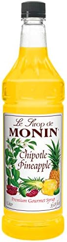 Monin - Chipotle Pineapple Cocktail Syrup (1 Liter, Pack of 4)
