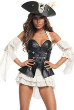 Starline Womens Black Pearl Sexy Pirate Costume Set,One Size