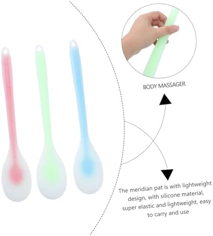 FRCOLOR Silicone Hammer Stick Massager for Full Body Massage Scraping Tool for Physical Therapy Trigger Point Massage Tool