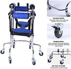 Disabled Walking Aids - Foldable Design Walker for Child, Adjustable Height Width Medical Walker, Comfortable Foam Armrest Mobility Rollator, Suitable for All Children Between 35in-51in