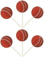 Gyufise 36Pcs Cricket Cupcake Toppers Sports Ball Cricket Cupcake Picks Cricket Theme Birthday Cake Decorations for Baby Shower Kids Birthday Party Cake Decorations Supplies