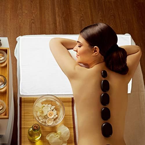 Healifty Massage Bed Sheets Spa Face Pad Beauty Salon Towel Soft Satin White Bedding