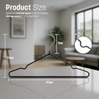 KEPLIN Rubber Coated Metal Clothes Hangers - 20 Pack, Premium, Heavy Duty Metal Hangers for Clothes - Space Saving Coat Hanger for Closet, Racks and Rails