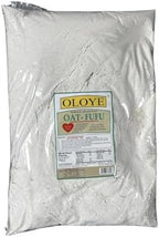 Oat Fufu Flour – Traditional African Swallow Meal – Healthy High-Fiber Oatmeal Fufu – Smooth, Easy to Prepare – 10LB