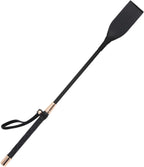 Horse Whip, Black Riding Crop, 18 Inches Long, PU Leather Equestrian Teaching Whip