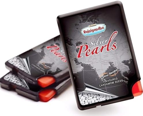 RG Silver Pearls, Premium Quality Silver Coated Mouth Freshner (Pack of 3)