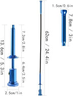 Claw Grabber reacher tool trash picker flexible pickup tool for Garbage Litter Pick Home Sink Drain and Metal small items and head with LED Lights、magnet，Length 24.4 inches,long reacher tool