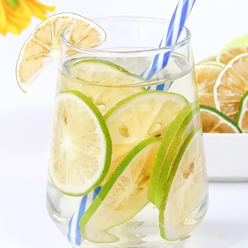 Dried Lime Slices 17.6oz/500g, Dehydrated Lime For Cocktails，Cake Decoration Cocktail Decoration Table Flowers Candle Crafts, No Additives, No Sugar Added (17.6 oz)