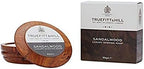TRUEFITT & HILL Sandalwood Luxury Shaving Soap in Wooden Bowl, 1 Pound, Blue, 99g/3.3oz