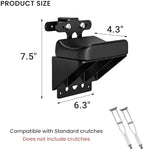 Crutch Knee Rest Pad, Adjustable Leg Support for Post-Op Knee Recovery, Injury Relief & Fracture Support, Comfort Knee Cushion for Crutches, Mobility Aid for Elderly & Disabled