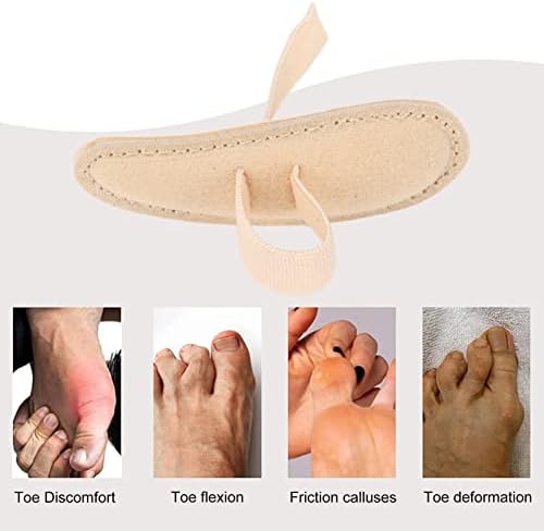 Hammer Toe Crest Cushion, Toe Buttress Pad, Adjustable Comfoltable for Foot Correction, Hammer Toe Straightener and Corrector (Right Foot)