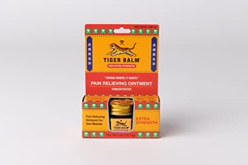 Tiger Balm Pain Relieving Ointment, Extra Strength, 0.63 Ounces (Pack of 3)