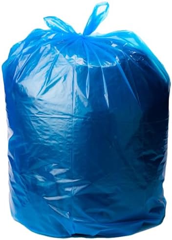 Ultrasac Heavy Duty 55 Gallon Blue Trash Bags - (Value 50 Pack) - 1.5 MIL equivalent Industrial Strength Plastic 37" x 54" for 50-55 Gal Cans -Fits Toter, Rubbermaid Brute, Carlislie Bronco etc.