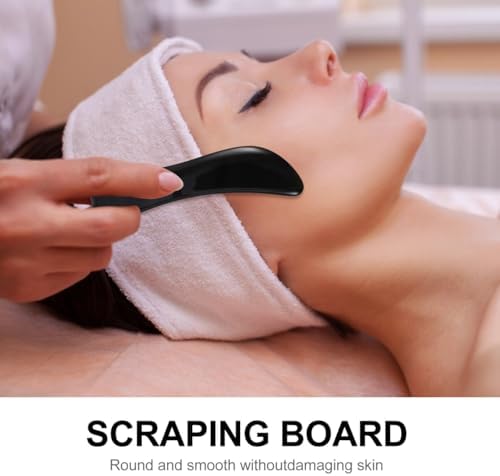 Beavorty Buffalo Horn Gua Sha Facial Tool 5.11 Inch Scraping Board for Face Sculpting and Body Massage Enhancing Circulation and Skin Care