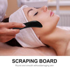 Beavorty Buffalo Horn Gua Sha Facial Tool 5.11 Inch Scraping Board for Face Sculpting and Body Massage Enhancing Circulation and Skin Care