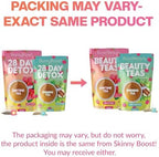 Skinny Boost Detox Tea Kit Slimming Tea for Weight, Metabolism, Energy, Bloating & Colon Cleanse – Green Tea, Herbal, Vegan, Keto, Non-GMO, Sugar-Free-2 PACK –1 Daytime Hibiscus (28 Bags) + 1 Evening Apple -(14 Bags)