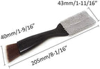 yueton Double Ended Portable Cleaning Brush Mini Hand Held Magic Brush Duster for House, Car, Office (Black)