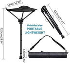Adjustable Telescopic Folding Stool Portable Single Leg Tall Chair for Outdoor Camping Walking