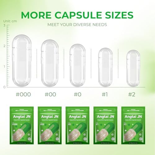 Capsules Size 000 Vegan Empty Plant Based Clear (100 Count) Gluten Free, Non-GMO, Halal Certified Pill Caps Filling Kit with 2 Spoons for Vegetarian DIY Your Own Supplements
