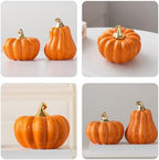 ABOOFAN Ceramic Pumpkin Decor Realistic Pumpkin Figurine for Home Supplies Fall Decor Thanksgiving Halloween Table Centerpiece Unique Easy to Clean for Parties