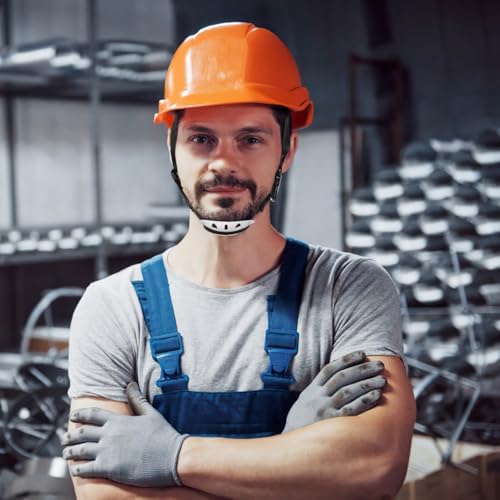 DOITOOL 6 Pcs Hard Hat Chin Strap with Adjustment Helmet Strap and Chin Cup for Construction and Industrial Worker Hat Replacement Guard for Bike Helmet
