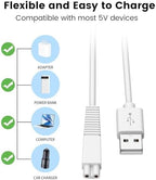 H2ofloss USB Charging Cable for Water Flosser, Compatible with Certain Portable Water Flossers that Utilize a 2-Round Pin Charging Interface