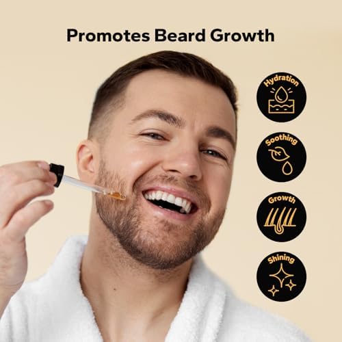 Beard Oil (3 Pack, 90ml), Beard Growth & Conditioning Oil for Men, Hydrating Beard Moisturizer for Grooming & Care, Sandalwood, Cedarwood, Sweet Orange Scents