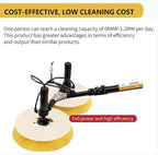 Solar Panel Cleaning Telescopic Rod, Efficient Electric Brush with Double Discs, Kitchen Telescopic System, Multi Functional Cleaning Machine(7.5m)