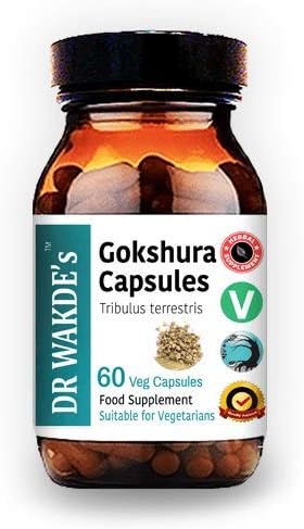 DR WAKDE's Gokshura Capsules (Tribulus terrestris) - 60 Veg Caps | 100% Pure, All-Natural Supplement | Vegan, Plant-Based, Supports Vitality and Urinary Health